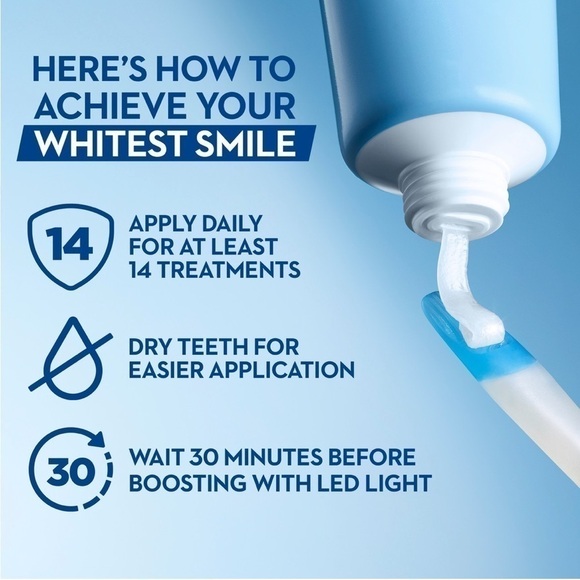 NWT Crest Whitening Emulsions Leave-on Teeth Whitening Kit with LED Light - Picture 3 of 6